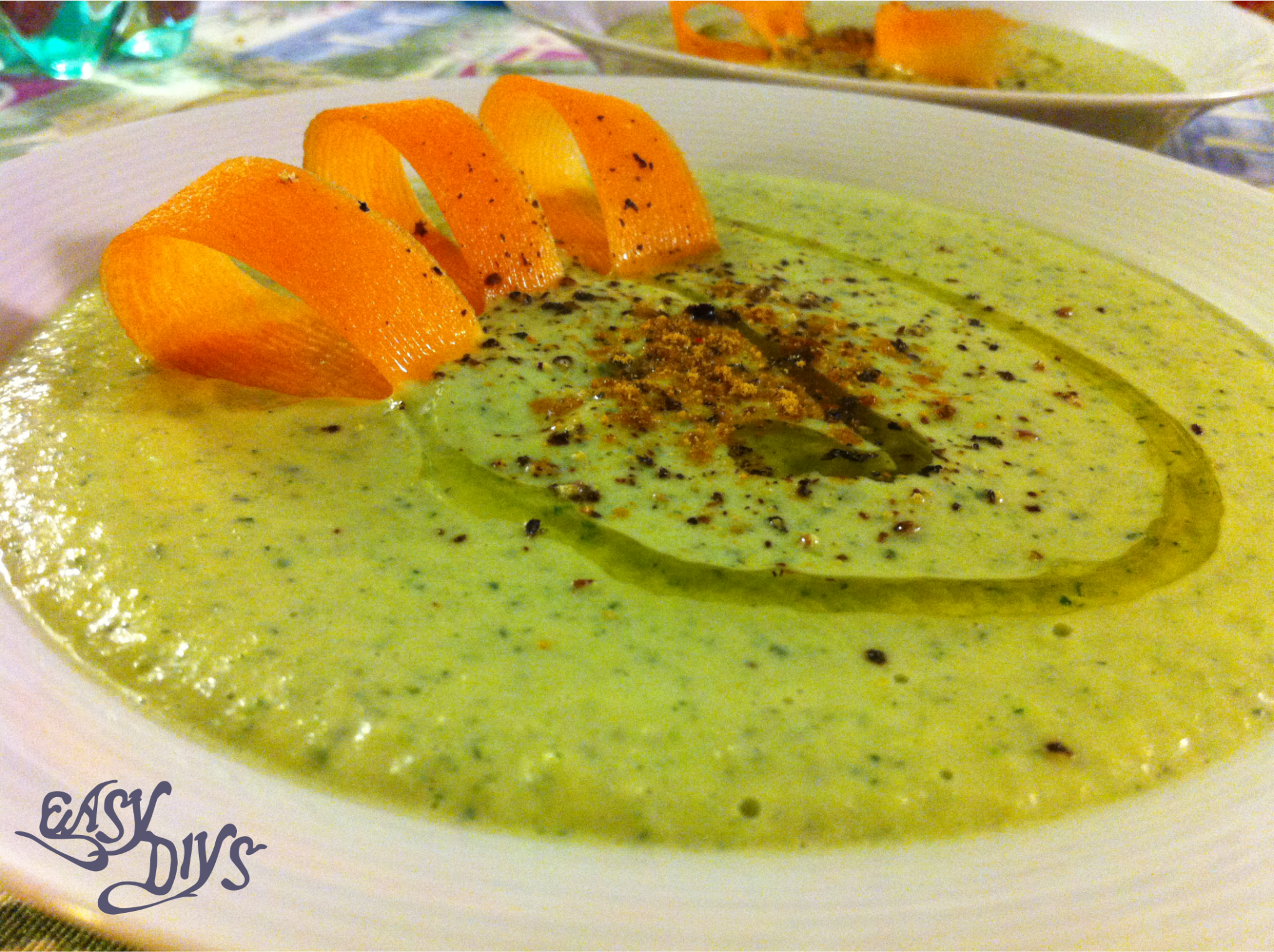 Easy zucchini puréed soup